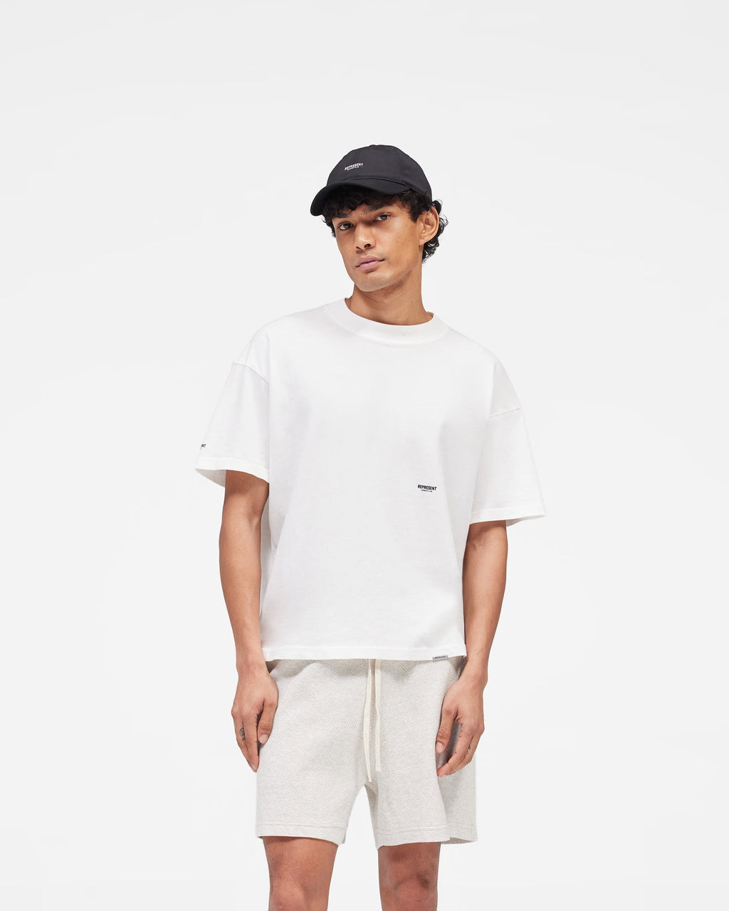 Represent Micro Owners Club Flat White T-Shirt