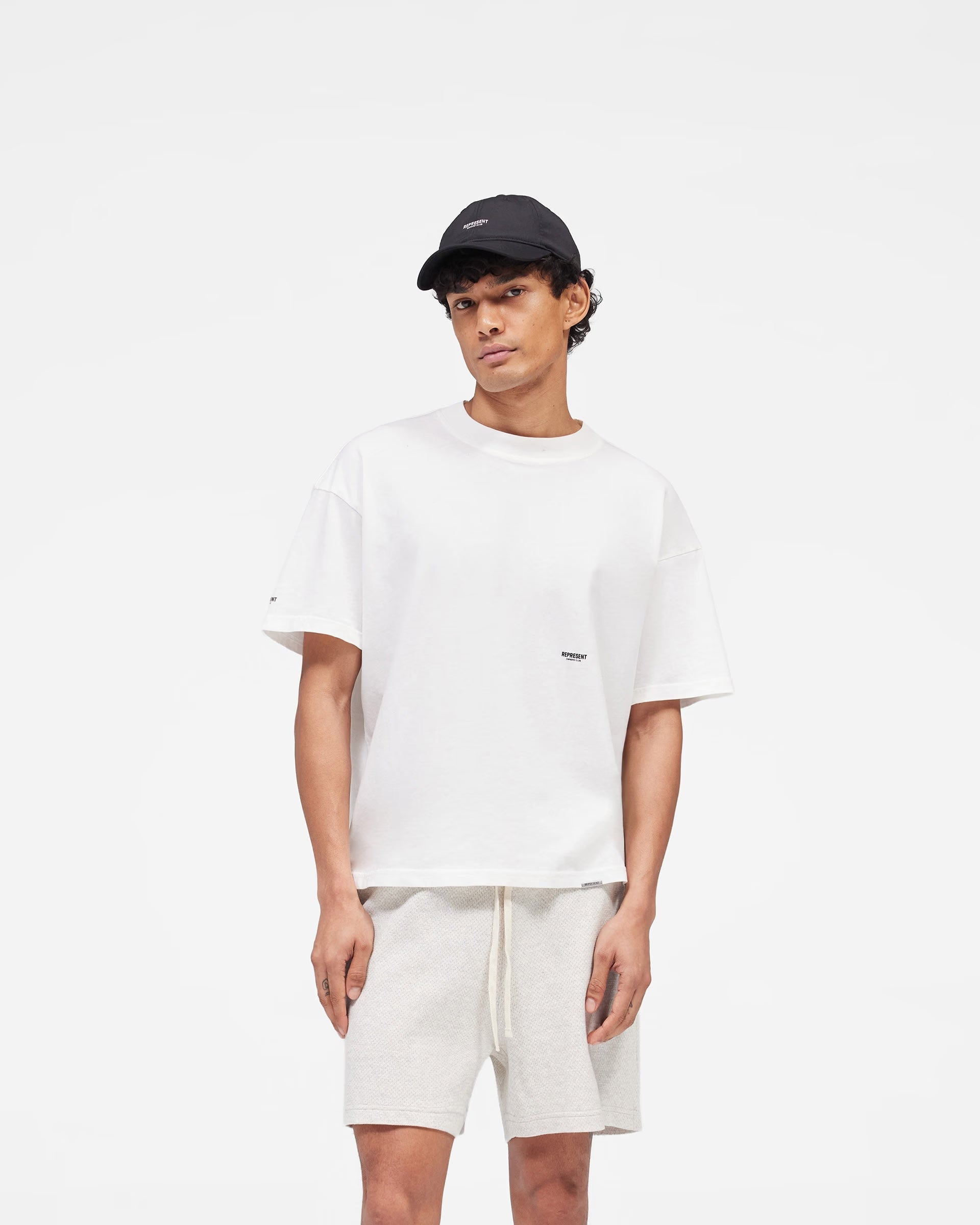 Represent Micro Owners Club Flat White T-Shirt