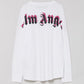 Palm Angels Double Logo White Crewneck