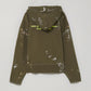 Palm Angels Painted Palm Tree Green Hoodie