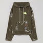 Palm Angels Painted Palm Tree Green Hoodie