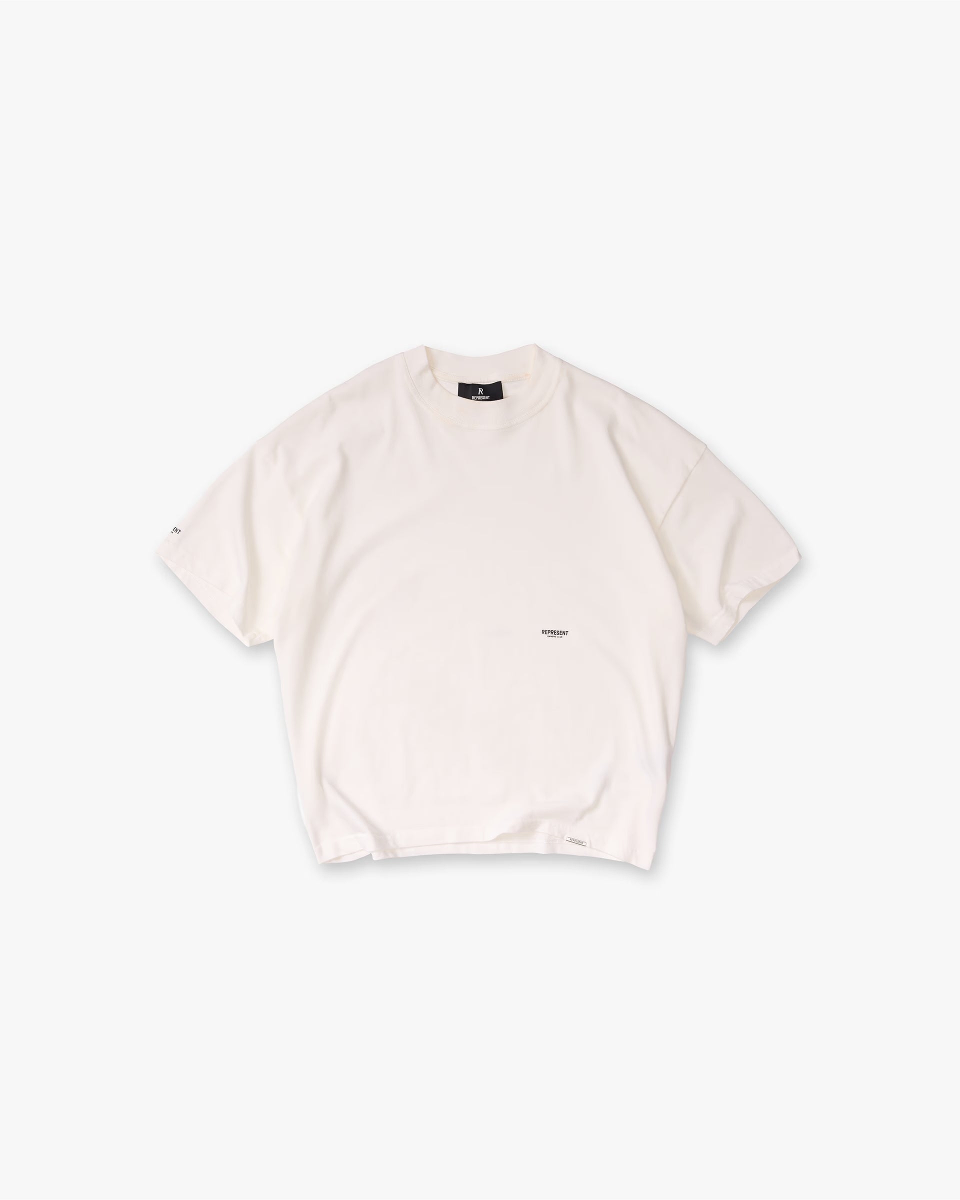 Represent Micro Owners Club Flat White T-Shirt