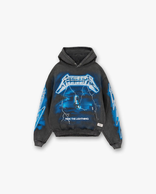 Represent Metallica Ride The Lightning Vintage Grey Hoodie