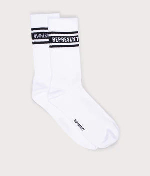 Represent Owners Club Socks Flat White/ Black