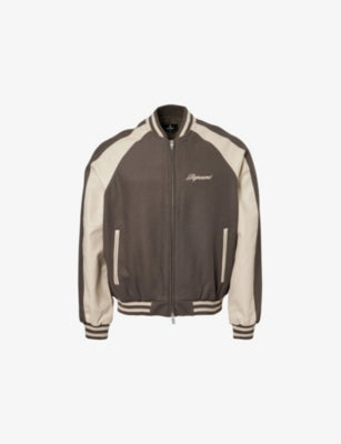 Represent Raglan Stone Varsity Jacket