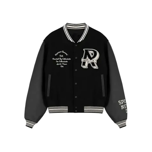 Represent Owners Club Black Varsity Jacket