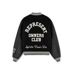Represent Owners Club Black Varsity Jacket
