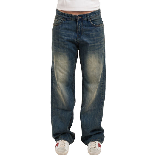 SIGHT Low Waist Aged Teal Women Jeans